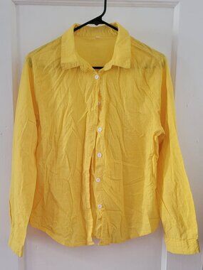 Yellow Long-sleeved Blouse